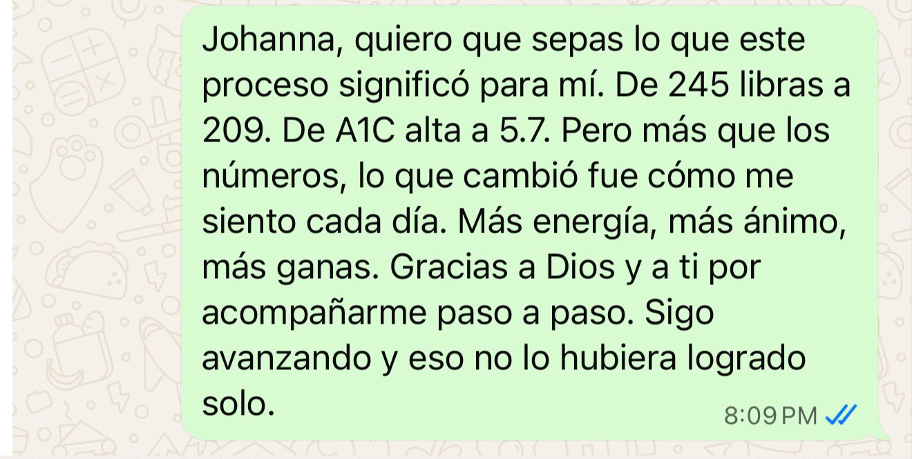 Transformación de clienta de Johanna Ruiz
