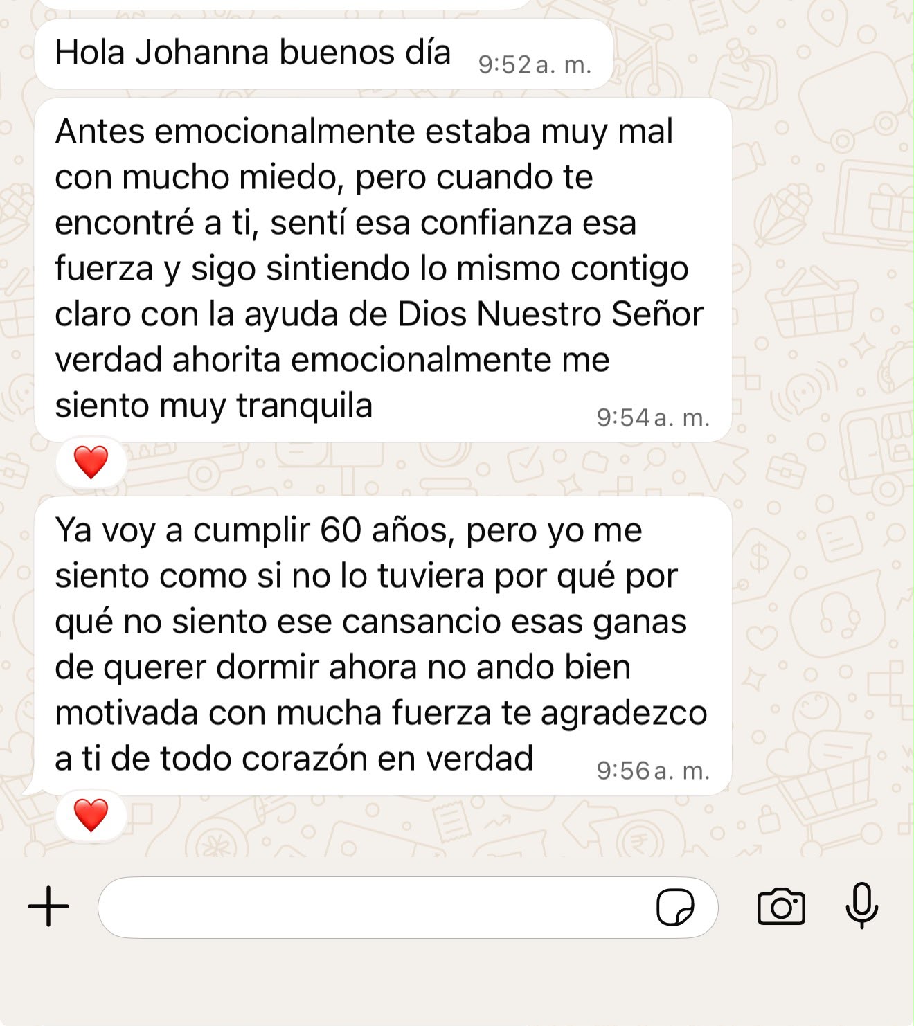 Transformación de cliente de Johanna Ruiz